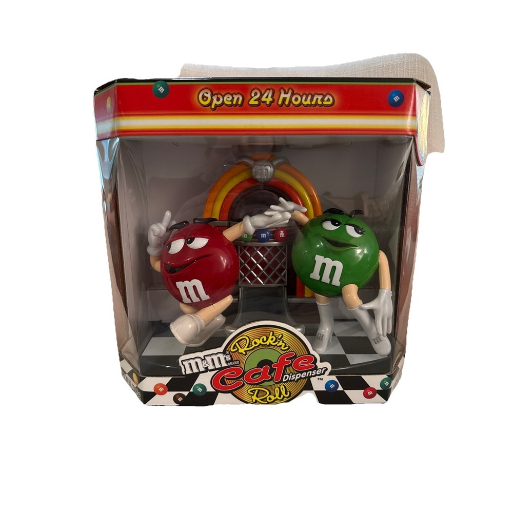 M&M's Rock'n Roll Cafe‎ Jukebox Candy Dispenser First Edition Rare New In Box!